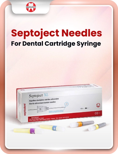 Septodont Septoject Needles For Dental Cartridge Syringe 30g/25mm