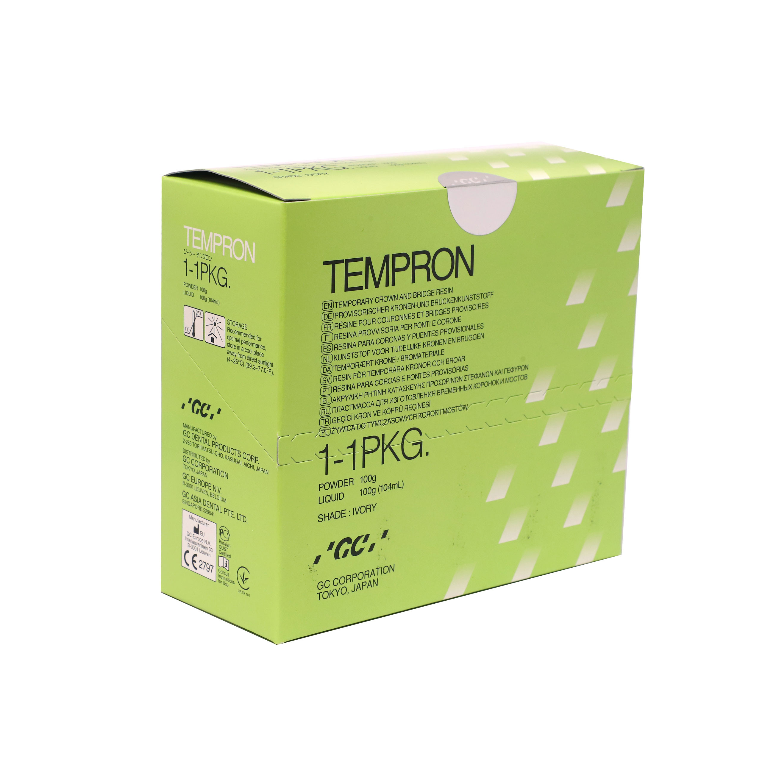 GC Tempron Powder 100gm Liquid 100gm (104ml)