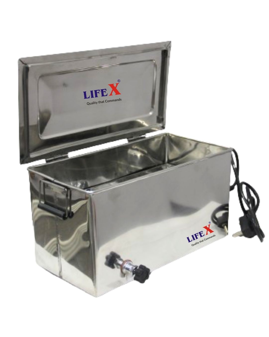 LIFEX  12" X 6" X 6" Instrument Sterilizer With Accessories | CDSCO Class B License | Electric Deluxe | Stainless Steel