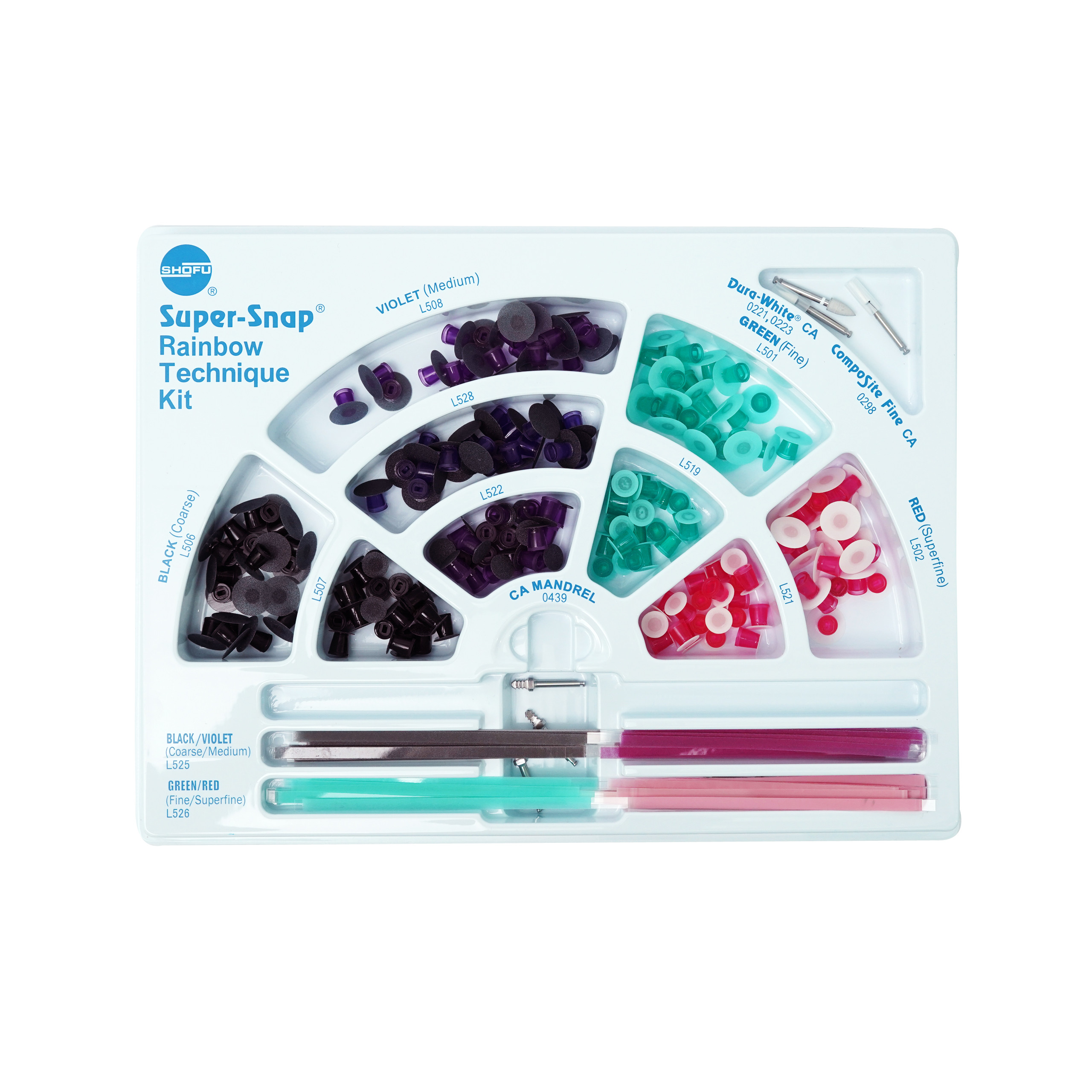 Shofu Super-Snap Rainbow Technique Kit – For Dental & Endodontic Polishing