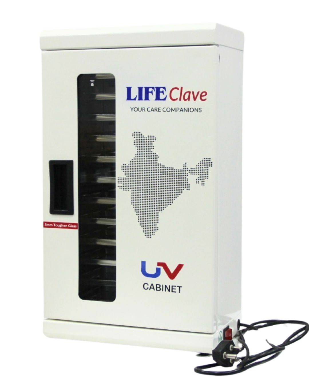 Lifeclave By IMS Ultra-Violet (UV) Chamber With 12 Heavy S.S. Trays | Dental Cabinet Deluxe (White)