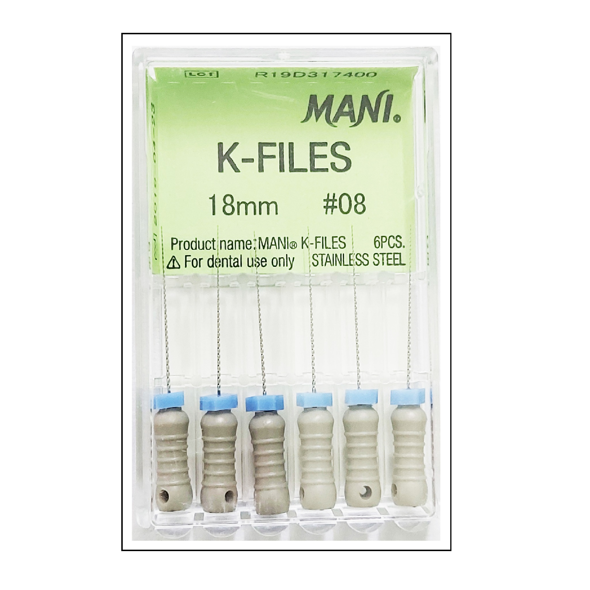 Mani K Files 18mm #6 Dental Endo