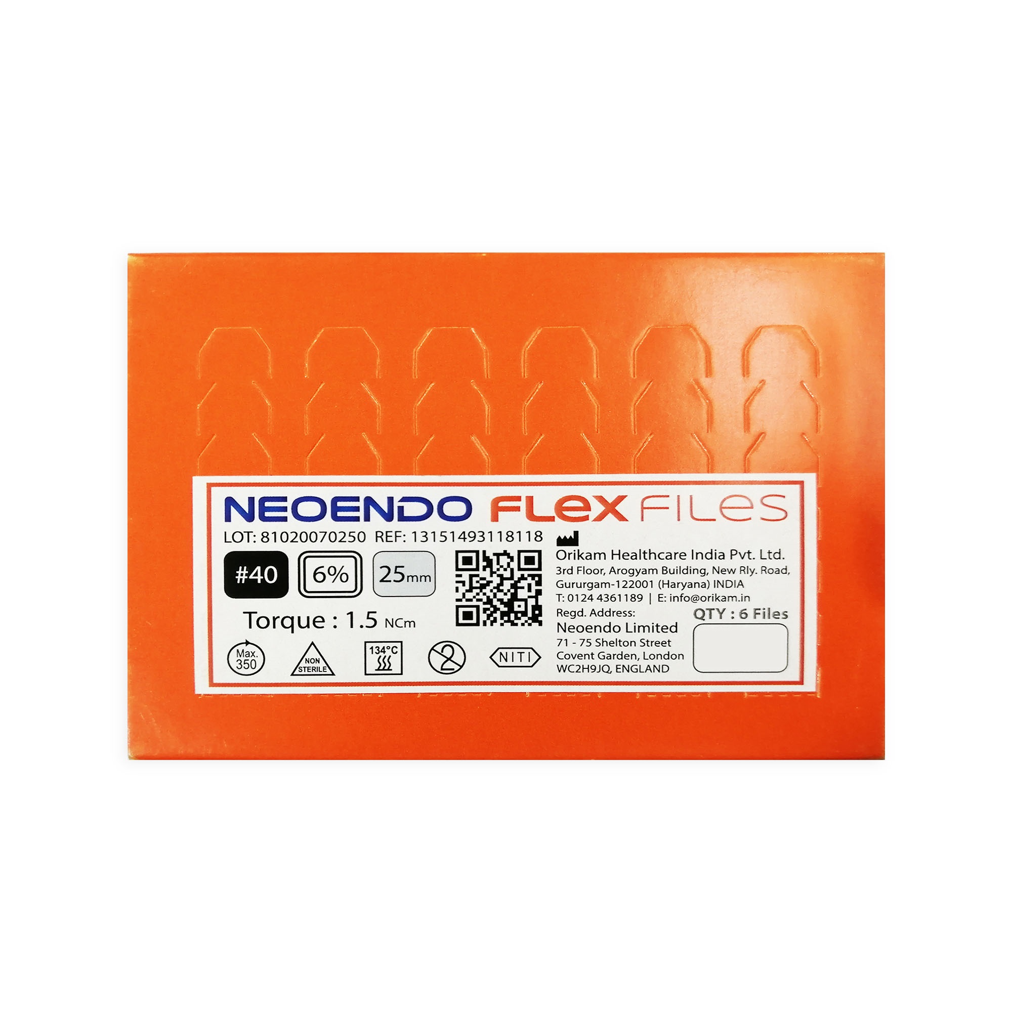 NeoEndo Flex Files 25mm 30/6 Endo Rotary Files