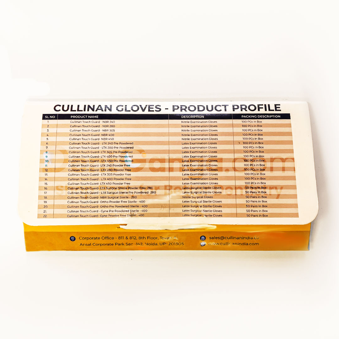 Cullinan Powder Free Nitrile Gloves Medium (100 Pcs)