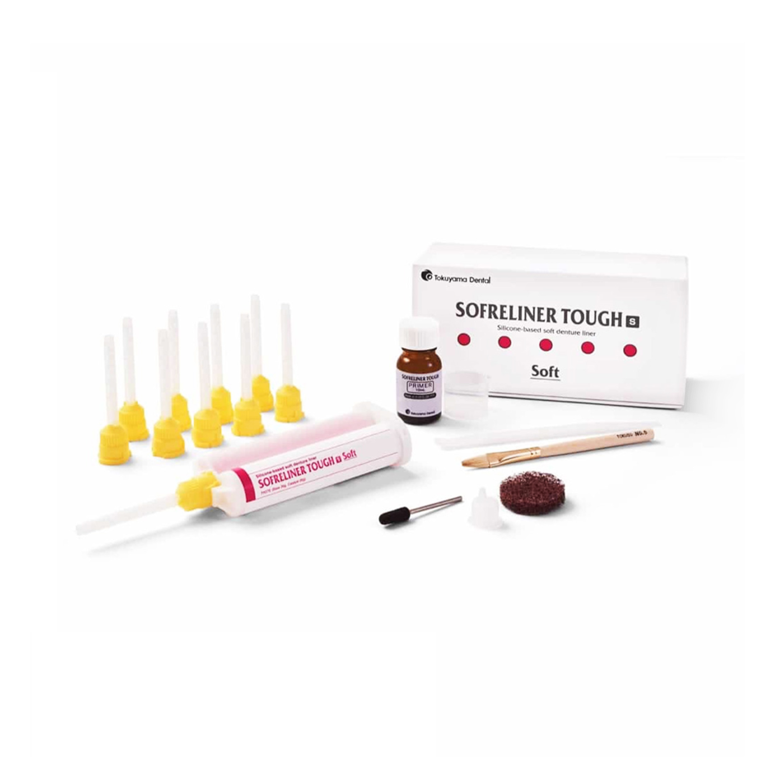 Tokuyama Sofreliner Tough Soft (S) Kit Sillicone Bases Restorative Material