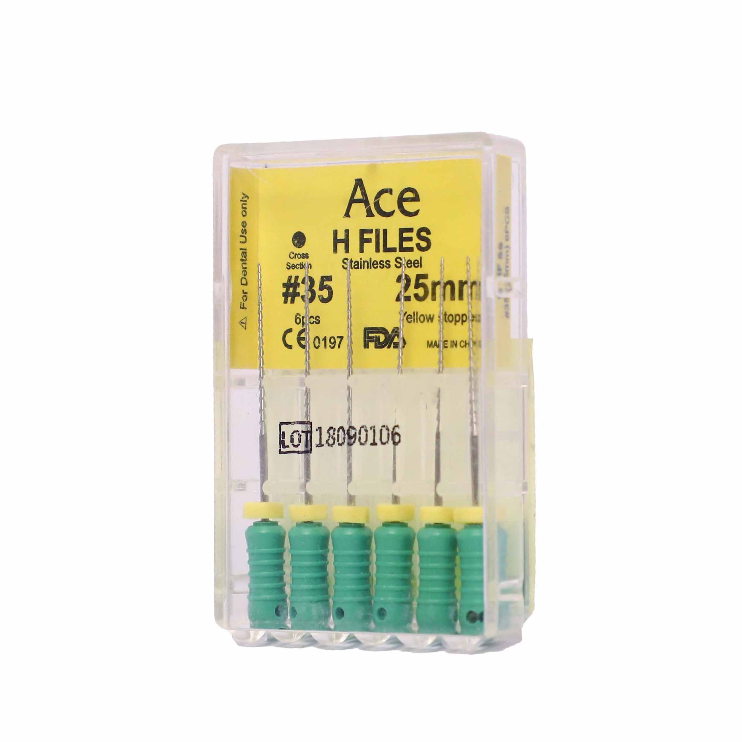 Prime Dental Ace H Files #35, 25mm (Pack Of 5)