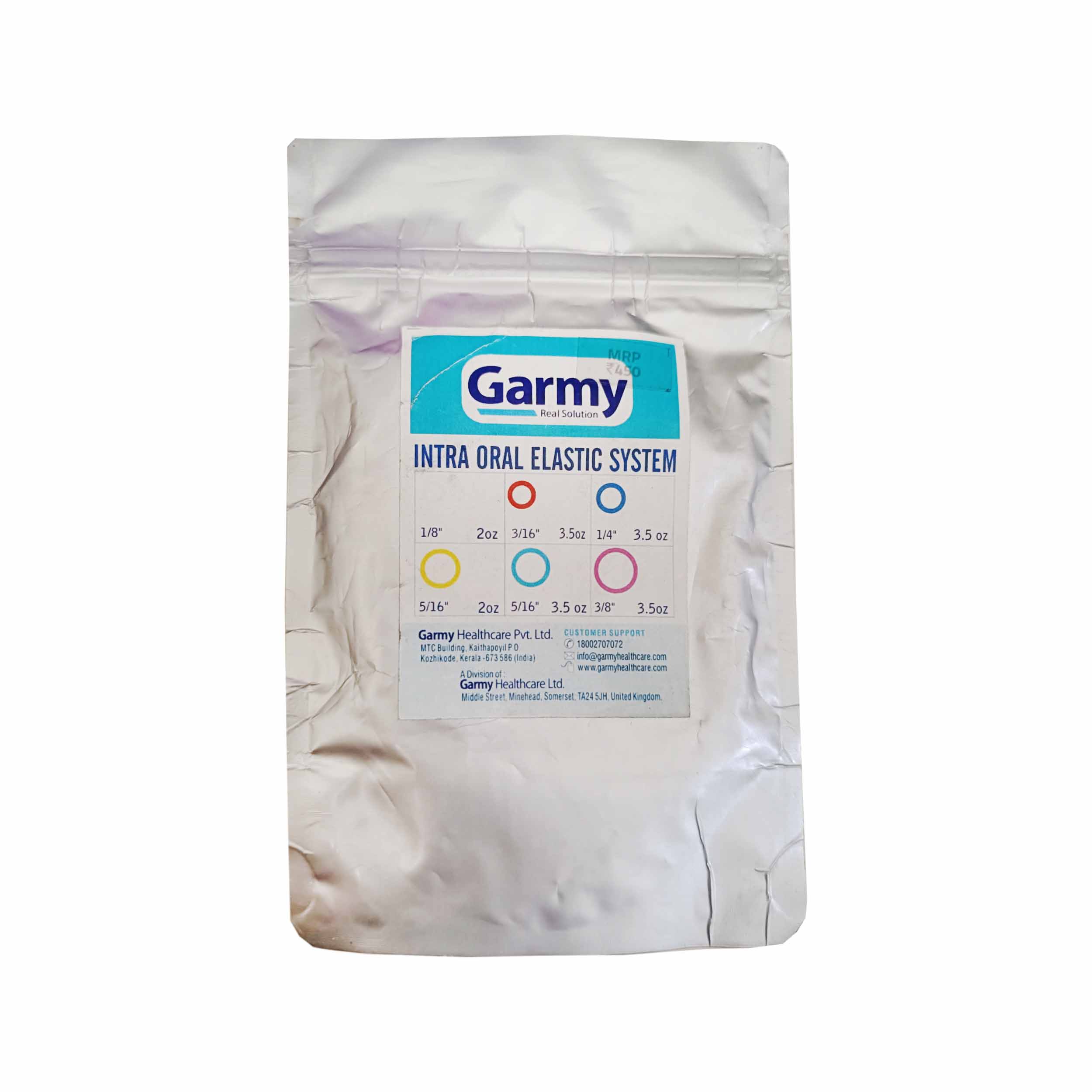 Garmy Ortho Intraoral Elastics - Yellow 5/16-2 Oz