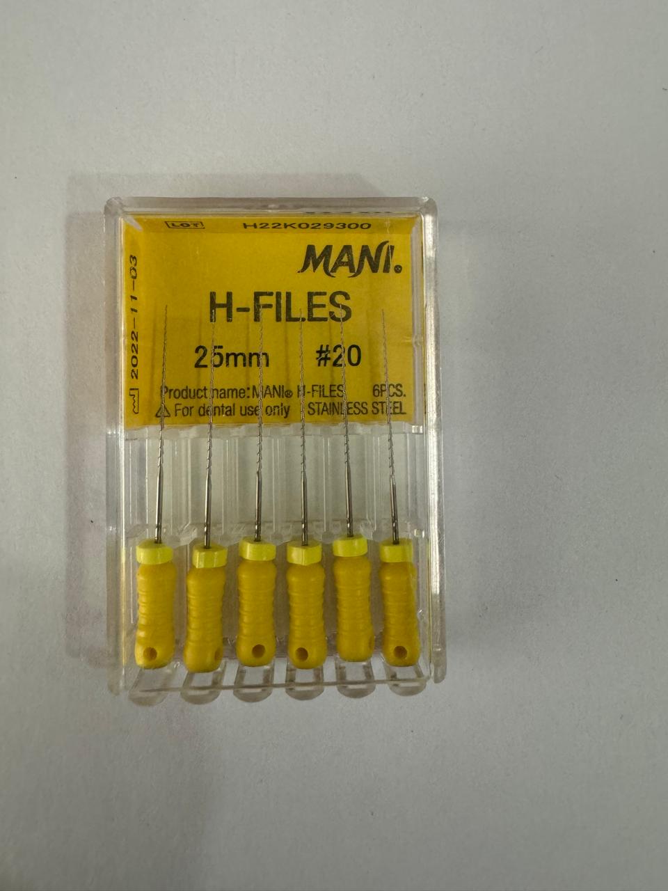 Mani H File 25 Mm #20