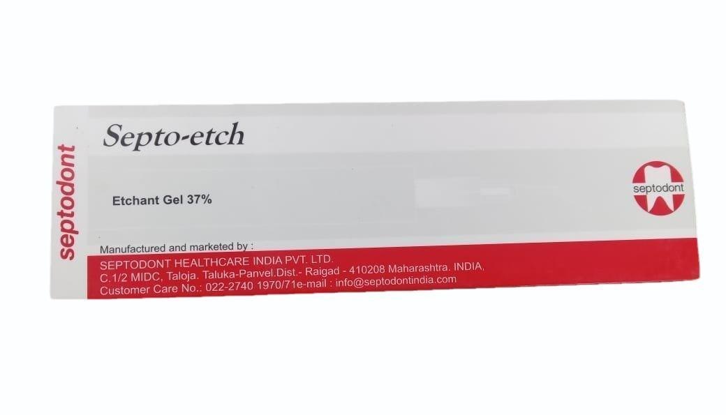 Septodont Septo-etch Dental Etchant Gel 37% 1.6g Syringe