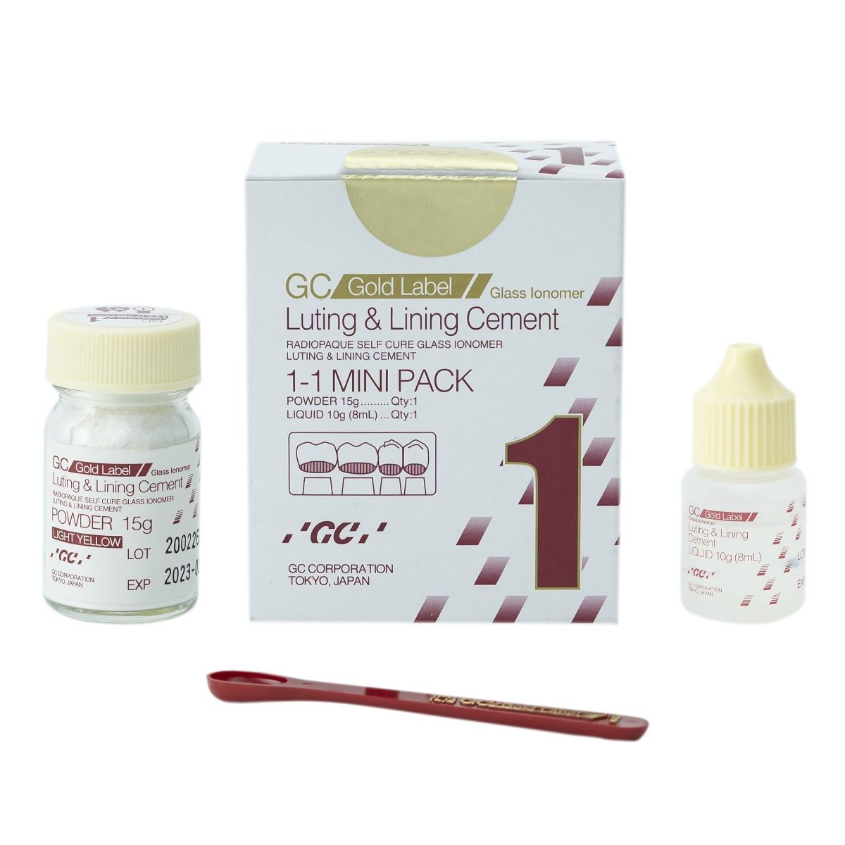 GOLD LABEL 1 LUTING CEMENT (MINI PACK) - GC