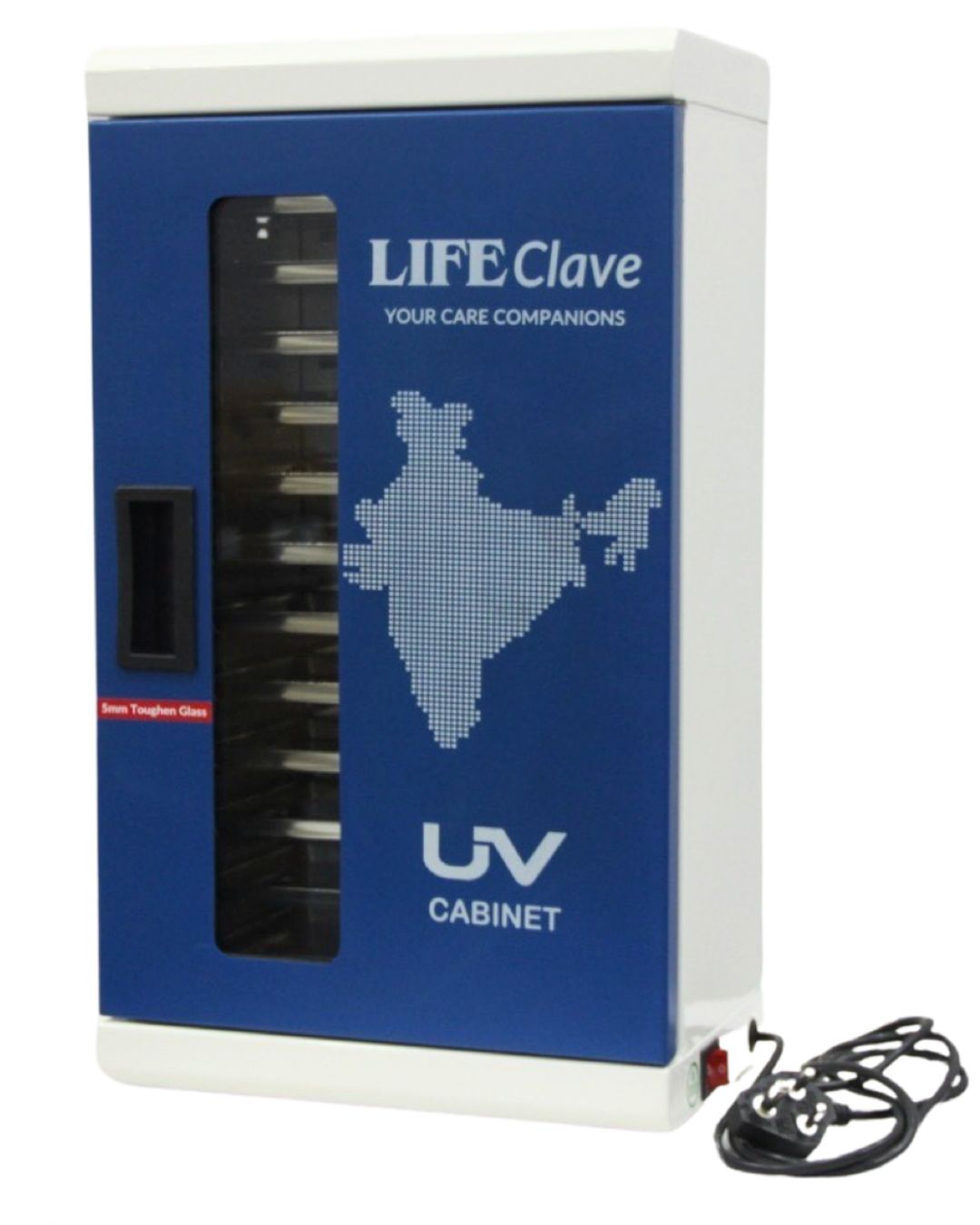 Lifeclave By IMS Ultra-Violet (UV) Chamber With 12 Heavy S.S. Trays | Dental Cabinet Deluxe (Blue)