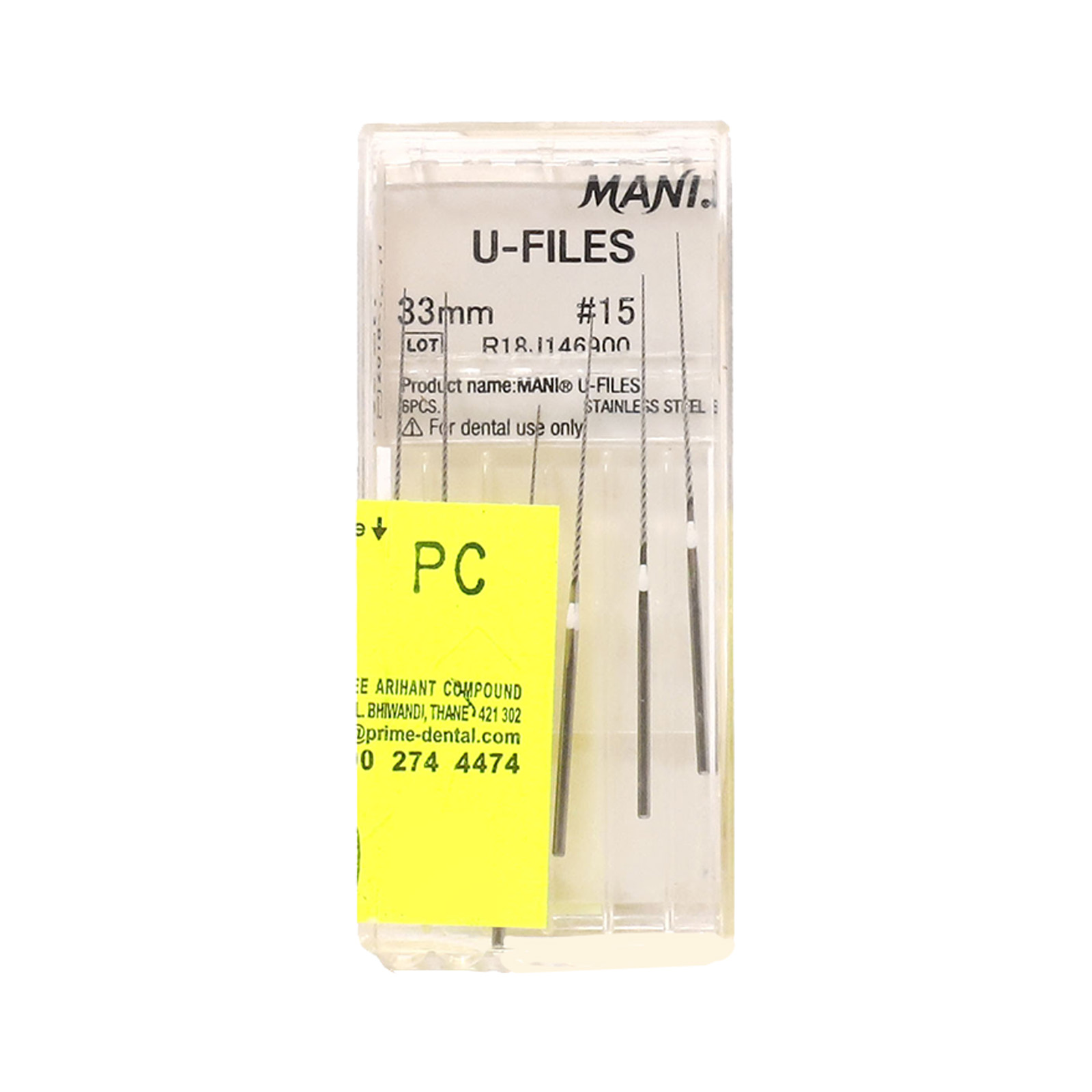 Mani U Files 33mm #15 (Pack Of 10)