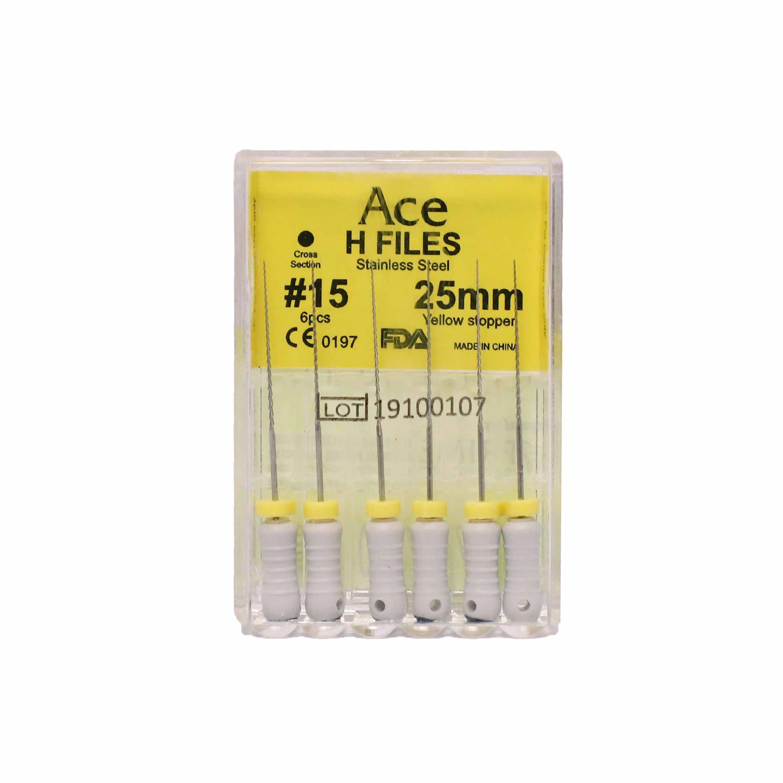 Prime Dental Ace H Files #15 25mm (Pack Of 5)