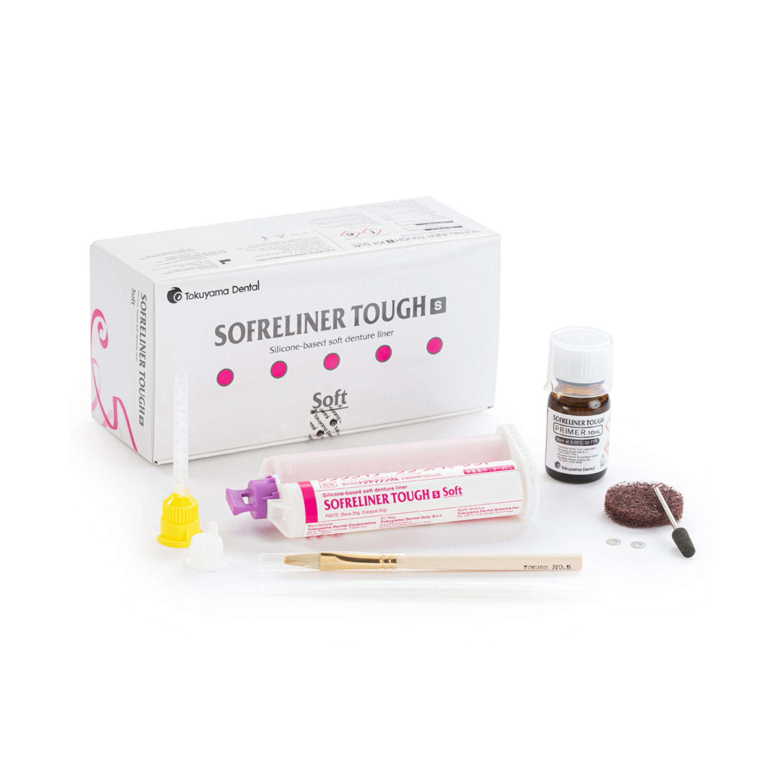 Tokuyama Sofreliner Tough Soft (S) Kit Sillicone Bases Restorative Material