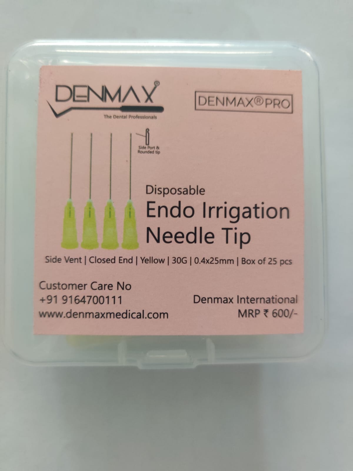 Endo Irrigation Needle Tip Single Side Vent