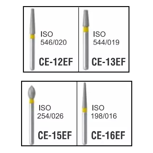 Mani Diamond Bur CE-16EF (5 Pcs.)