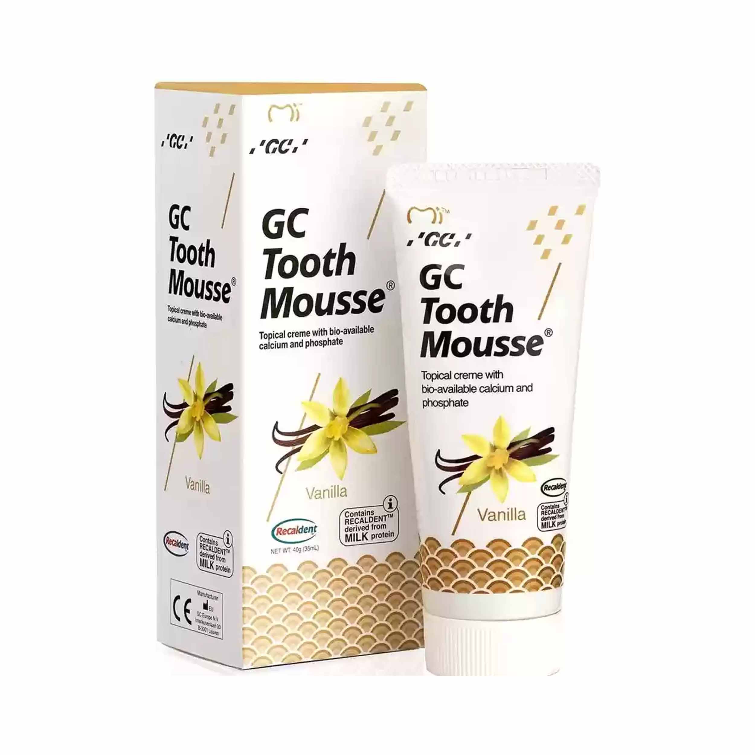 GC Tooth Mousse Vanilla Flavor 40gm Tube