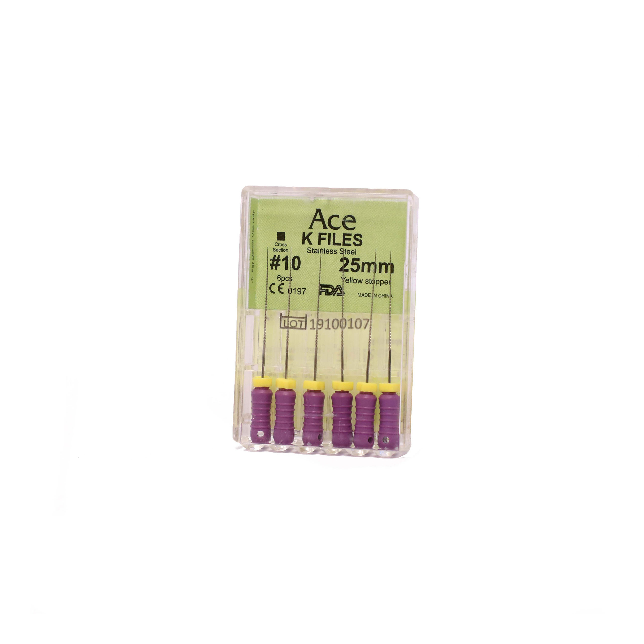 Prime Ace K Files #10 25mm (Pack Of 5)