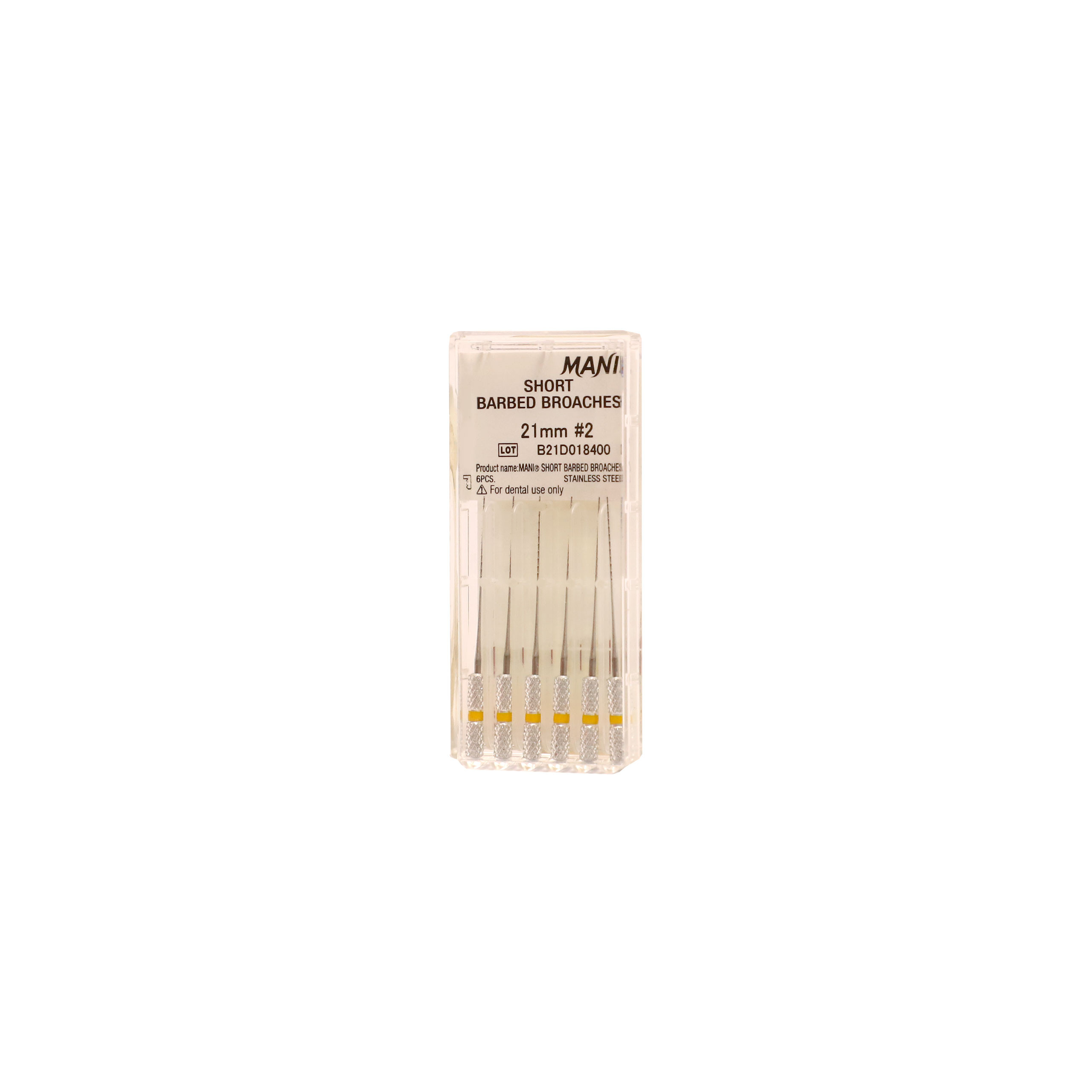 Mani Short Barbed Broaches #2 21mm