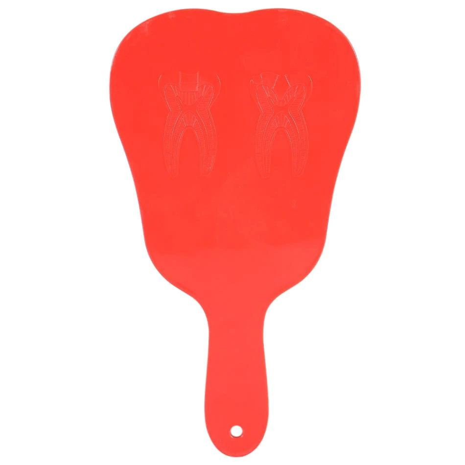 Tooth Shape Hand Mirror Red