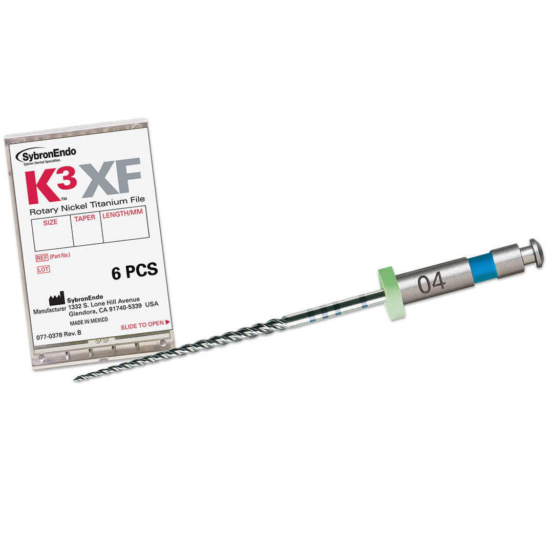 SybronEndo K3XF Rotary Nickel Titanium File Size .15 Taper 02 21mm