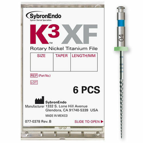 SybronEndo K3XF Rotary Nickel Titanium File Size .15 Taper 02 21mm