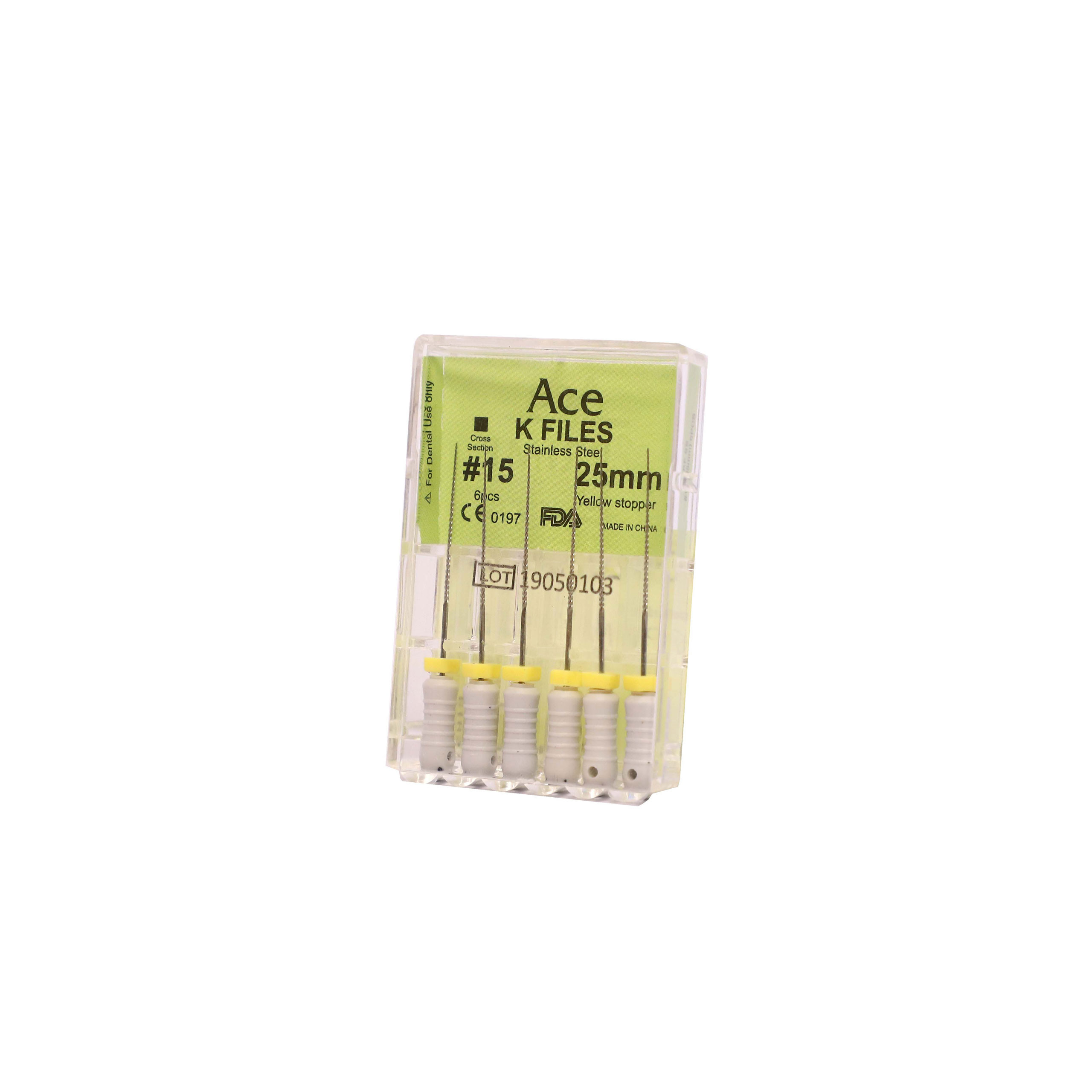Prime (ACE) K file- no-15 25mm Stainless Steel