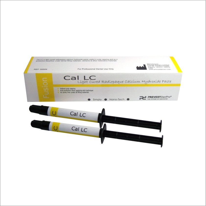 Prevest DenPro Cal LC Light Cured Radiopaque Calcium Hydroxide Paste