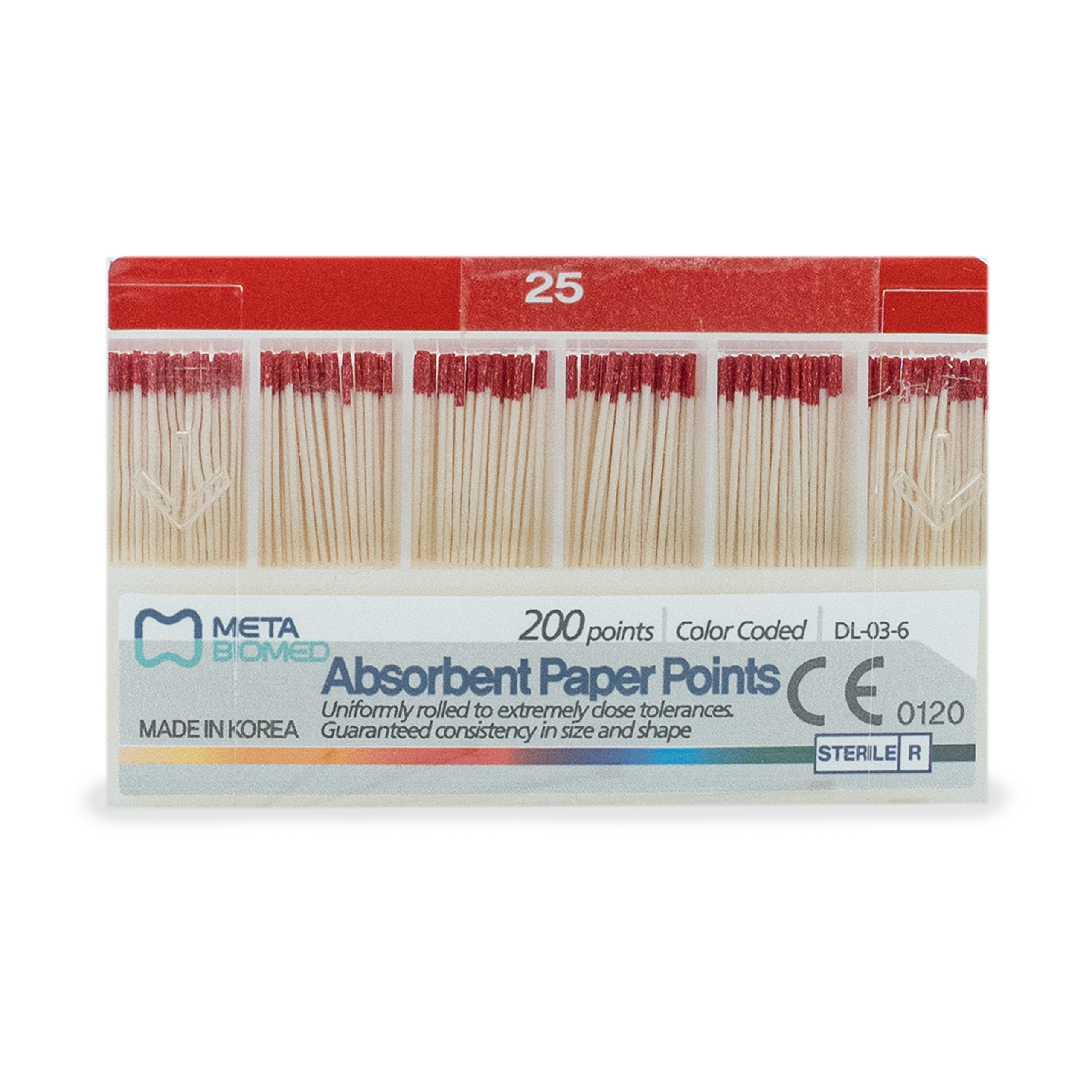 Gutta-percha Points 25 (0.2Taper)