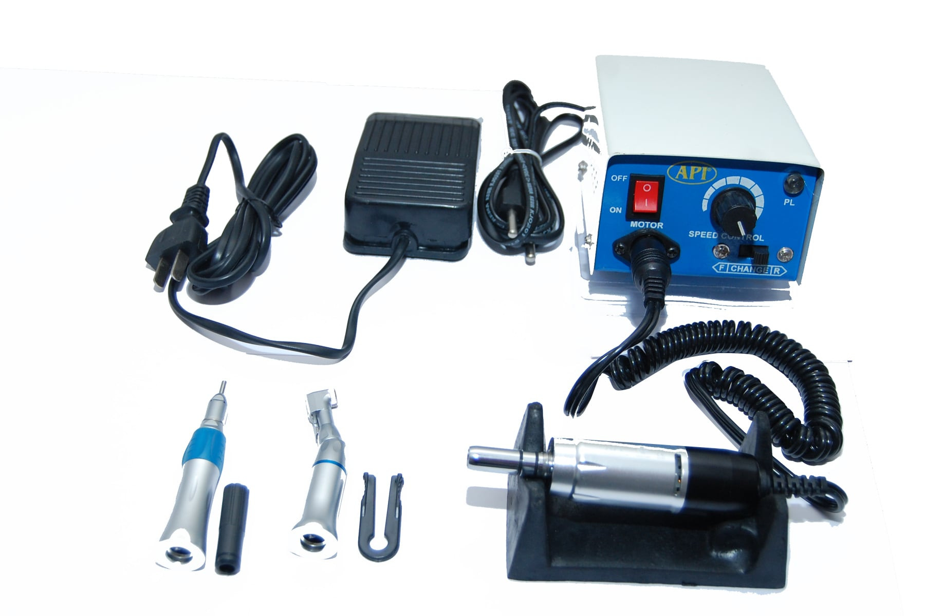 Combo: API Micro Motor (1Pc) + PDD Contra Angle Handpiece (1Pc) + PDD Straight Handpiece(1Pc)