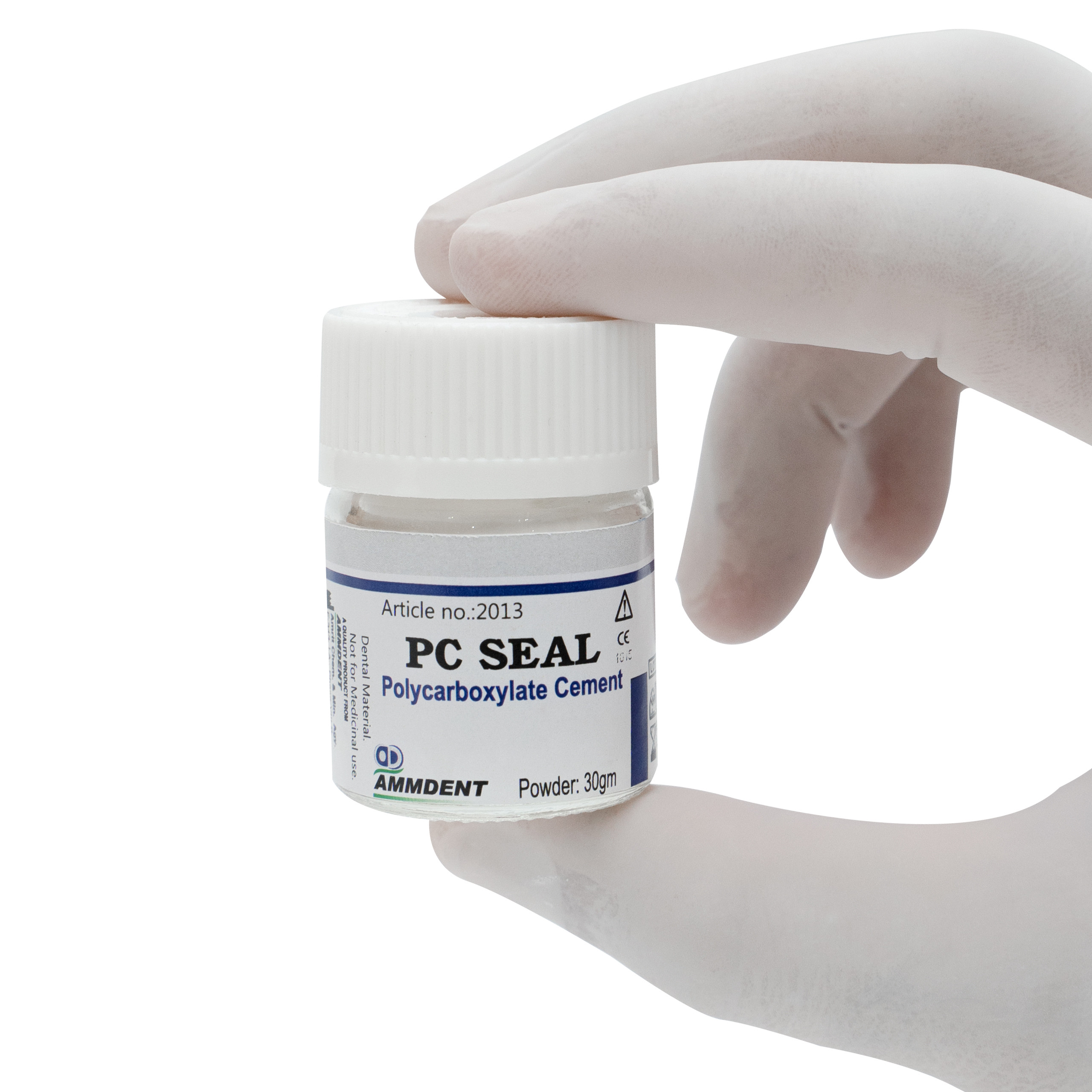 Ammdent PC Seal Polycarboxylate Cement Powder 30gm/Liquid 15ml