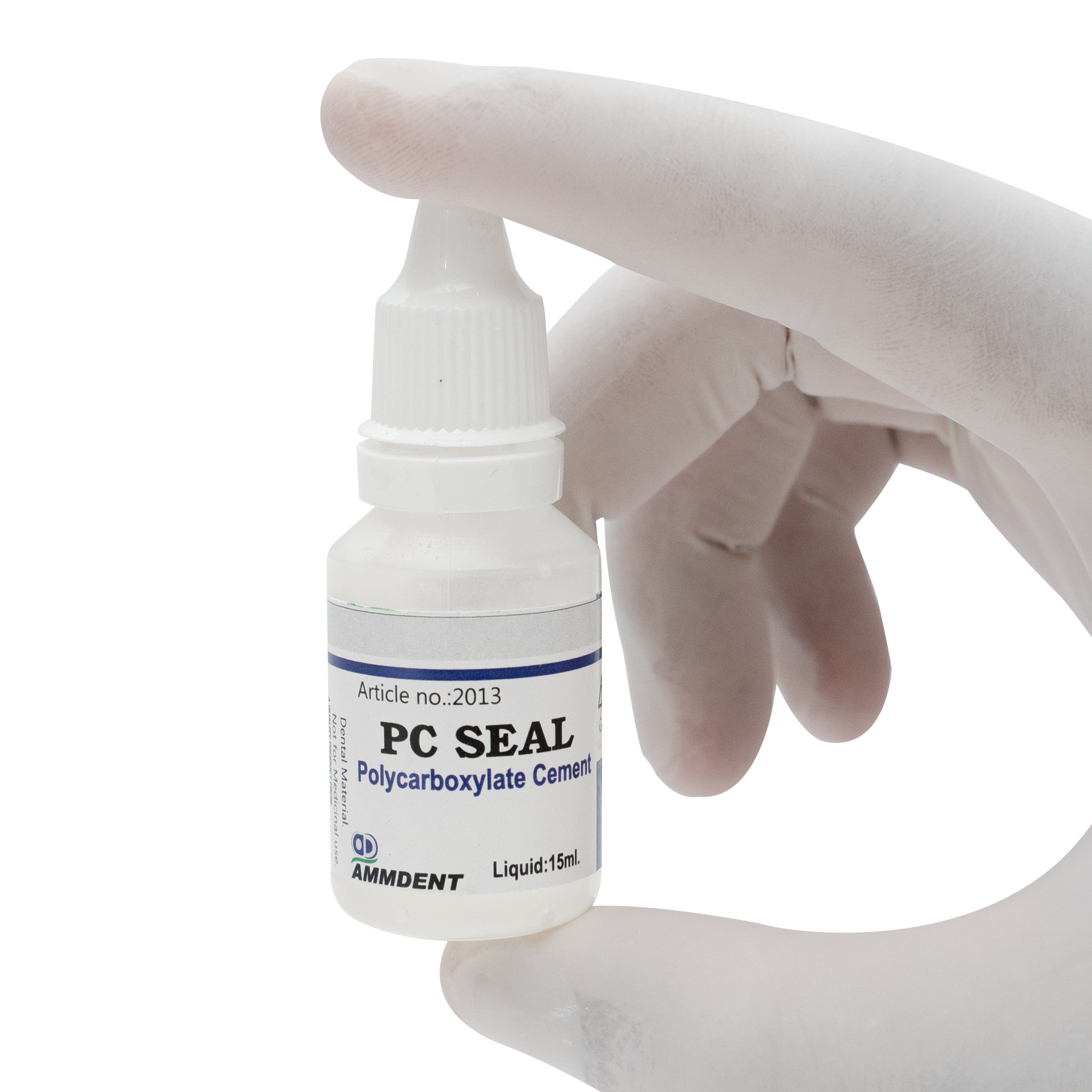 Ammdent PC Seal Polycarboxylate Cement Powder 30gm/Liquid 15ml