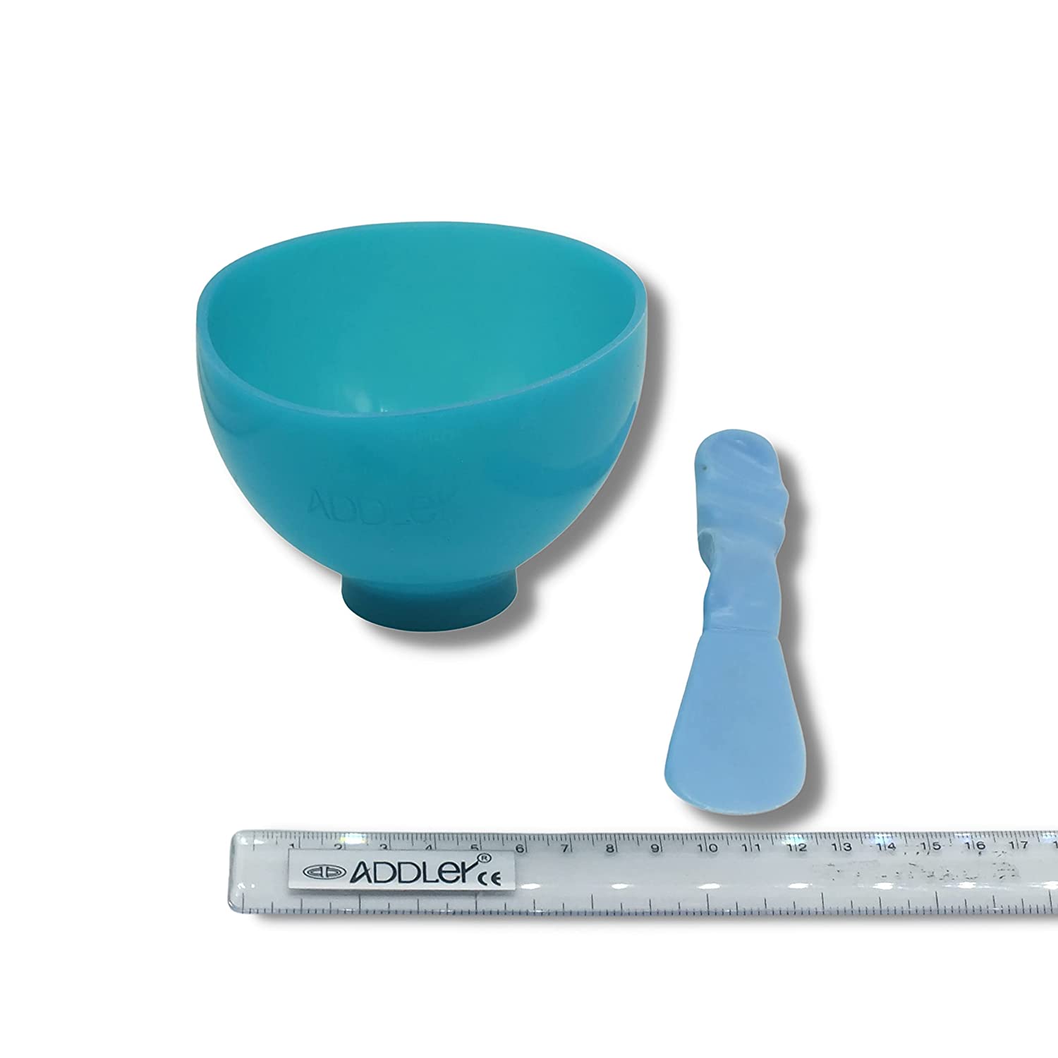 ADDLER SILICON ALGINATE BOWL WITH PLASTIC SPATULA.