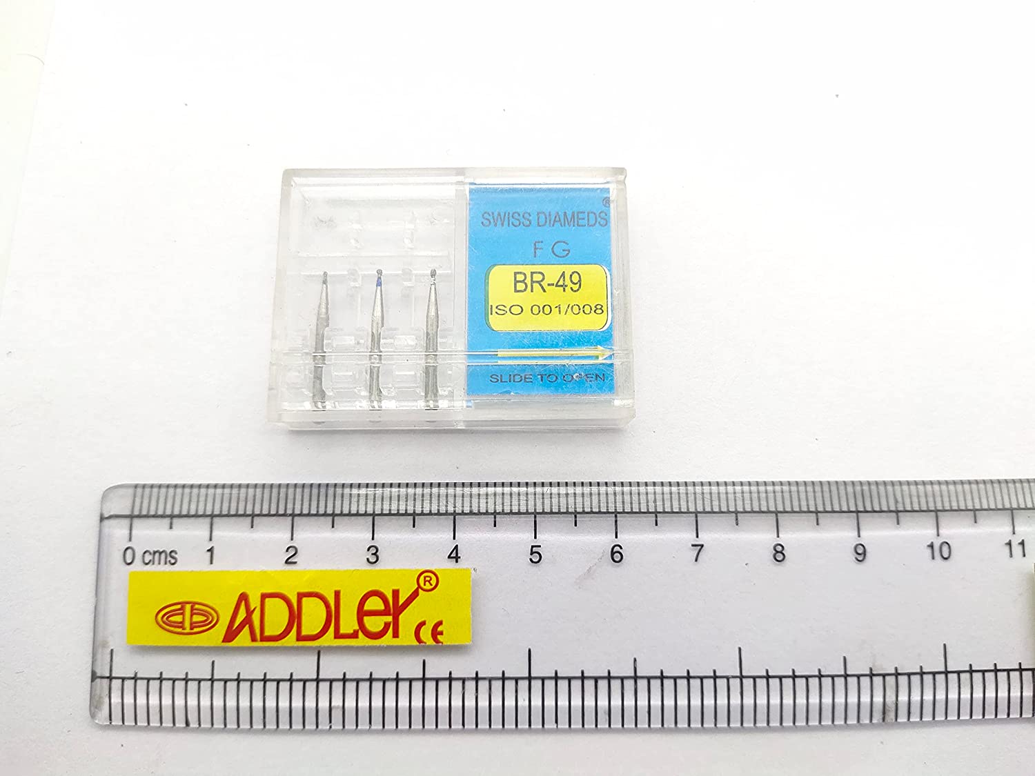 DENTAL SWISS DIA FG DIAMOND COATED BURS BR-49 & TF-14 HIGH SPEED 2 PACK OF 6 BURS TOTAL