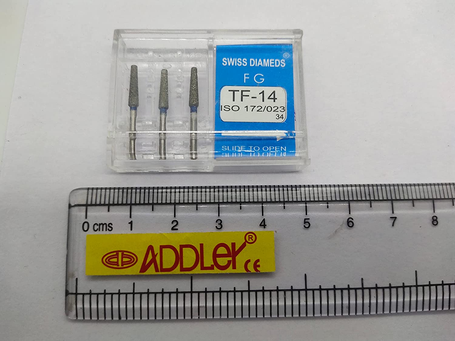 DENTAL SWISS DIA FG DIAMOND COATED BURS BR-49 & TF-14 HIGH SPEED 2 PACK OF 6 BURS TOTAL