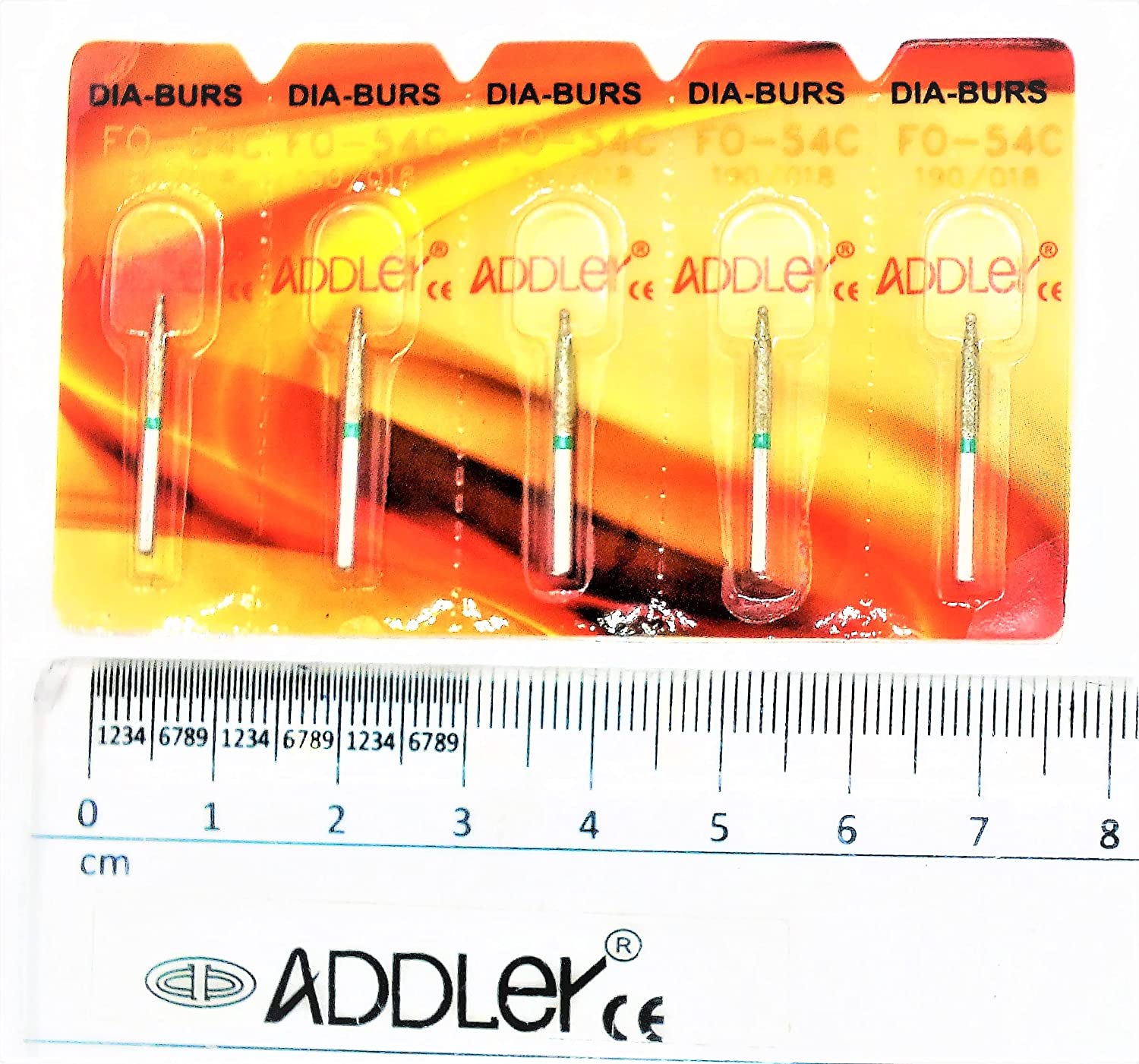 ADDLER DENTAL FO54C & TR12 AIR ROTOR FG HIGH SPEED DIA BURS.