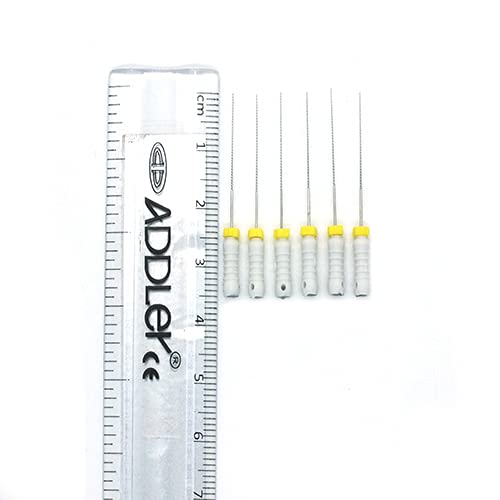 ADDLER STRENGTH DENTAL NITI K FILE 25 MM ROOT CANAL FILES SIZE 15 (PACK OF 6)