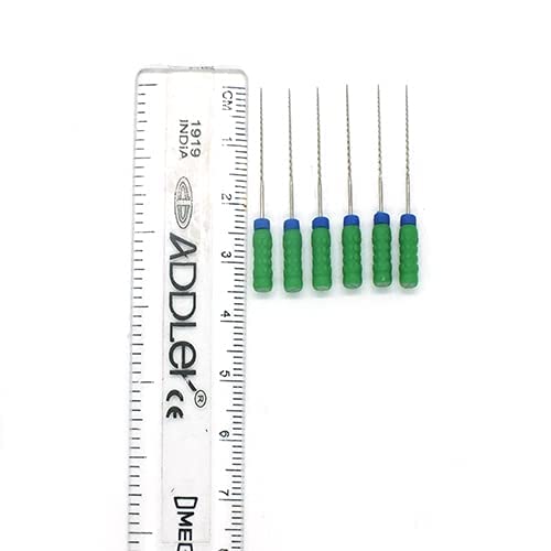 Strength Dental Stainless Steel H File 25 Mm Root Canal File Size 35 (Pack Of 6)