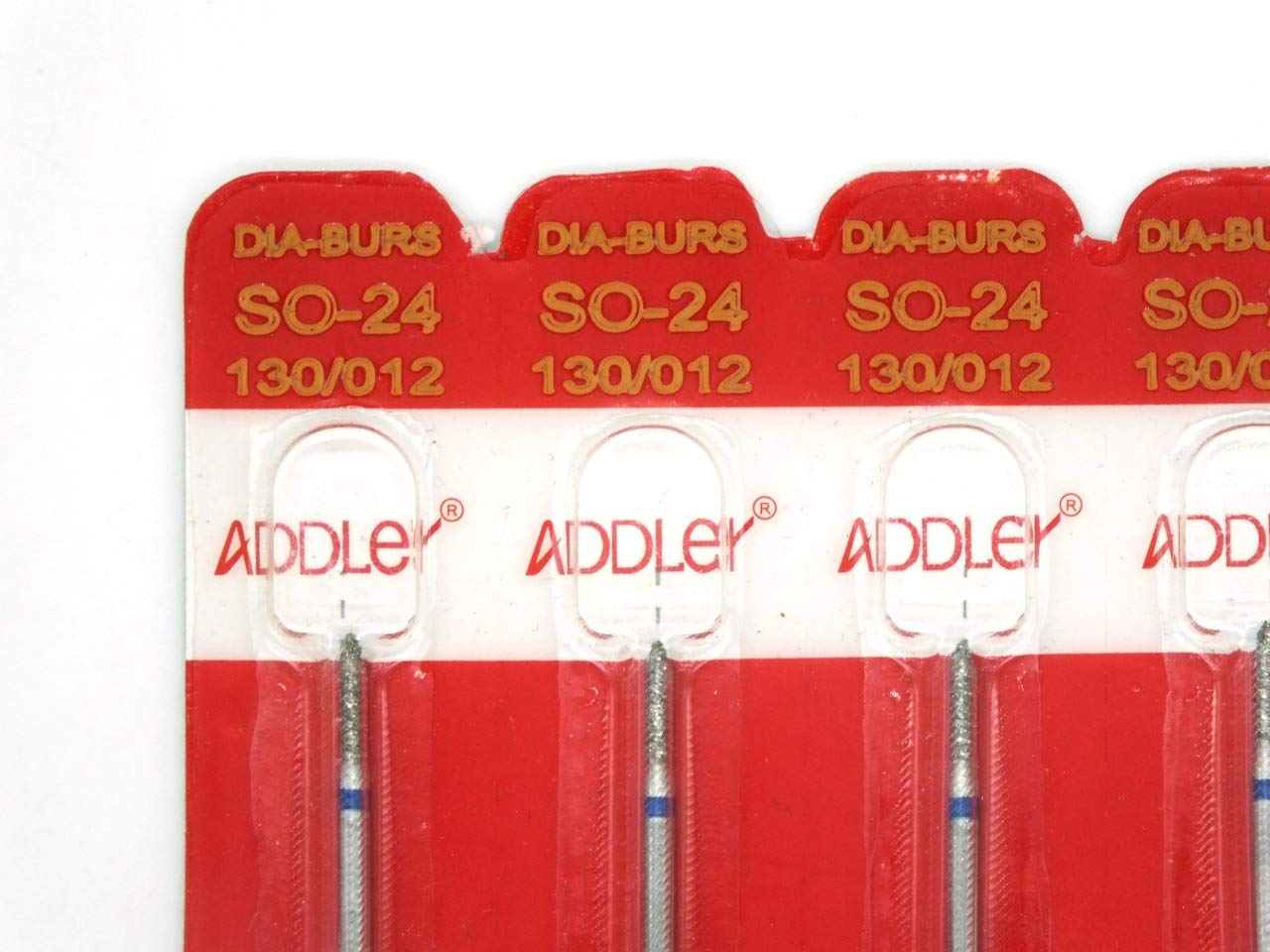 ADDLER Dental Bur SO-24 Air Rotor FG Diamond Multilayered Coated Abrasive Autoclavable Head Size 012 Pack Of 5 Burs