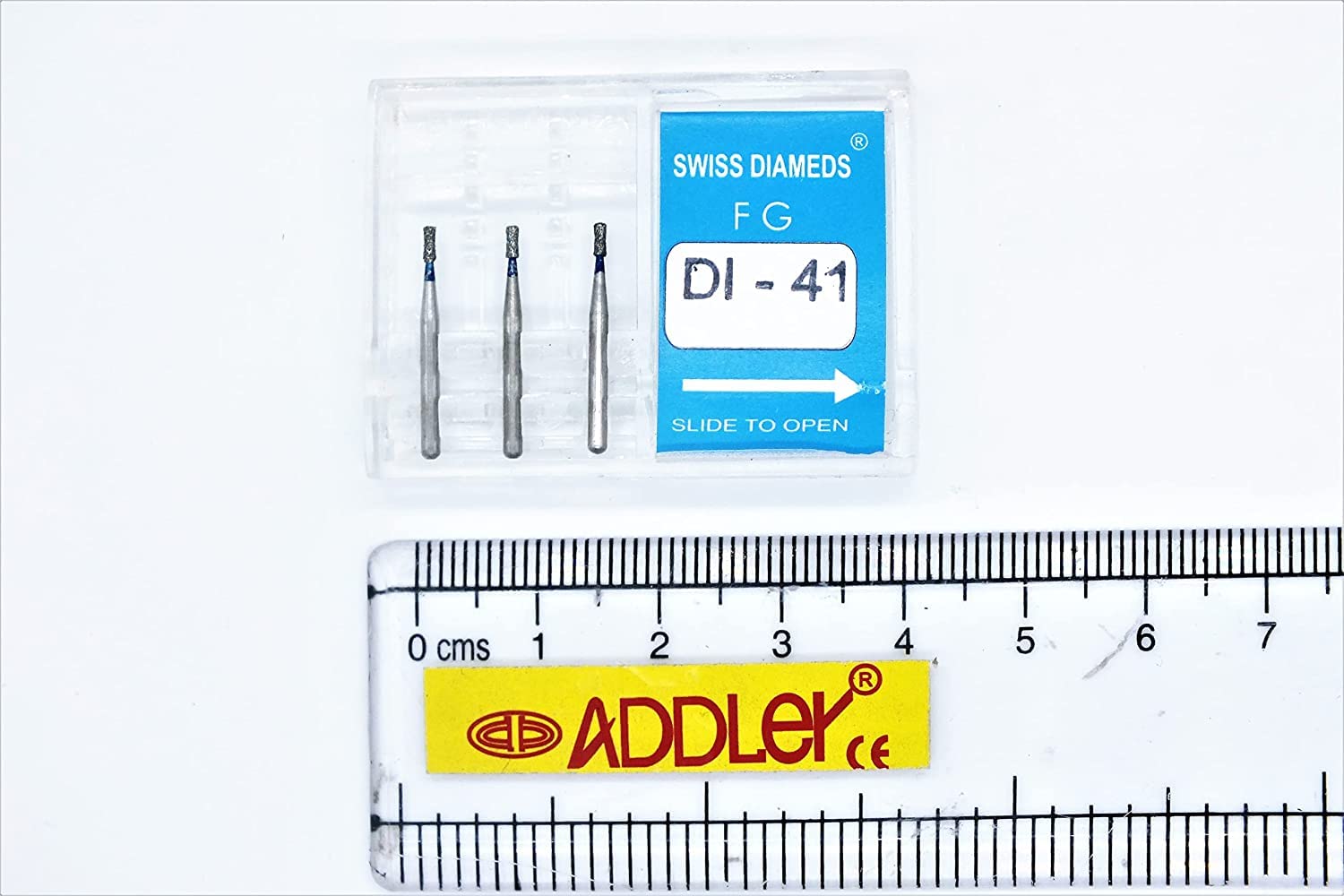 DENTAL DIAMOND COATED BURS SR-18 & DI-41 FG SWISS DIA HIGH SPEED 2 PACK OF 6 BURS TOTAL.