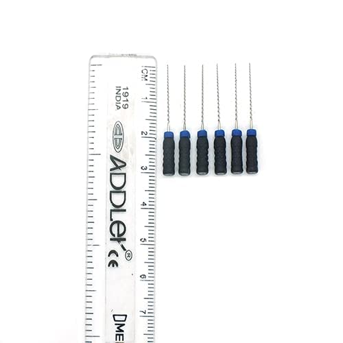 Strength Dental Stainless Steel H File 21 Mm Root Canal File Size 40 (Pack Of 6)