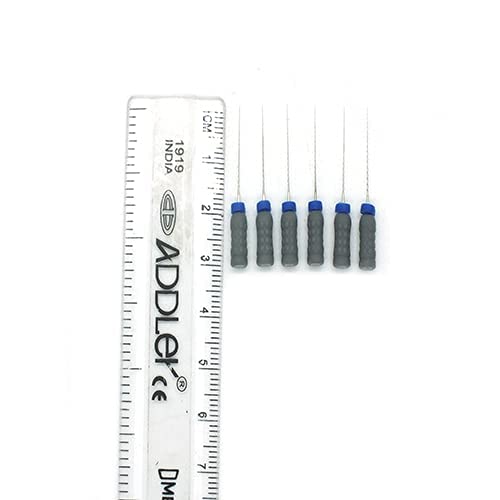 Strength Dental Stainless Steel H File 21 Mm Root Canal File Size 8 (Pack Of 6)