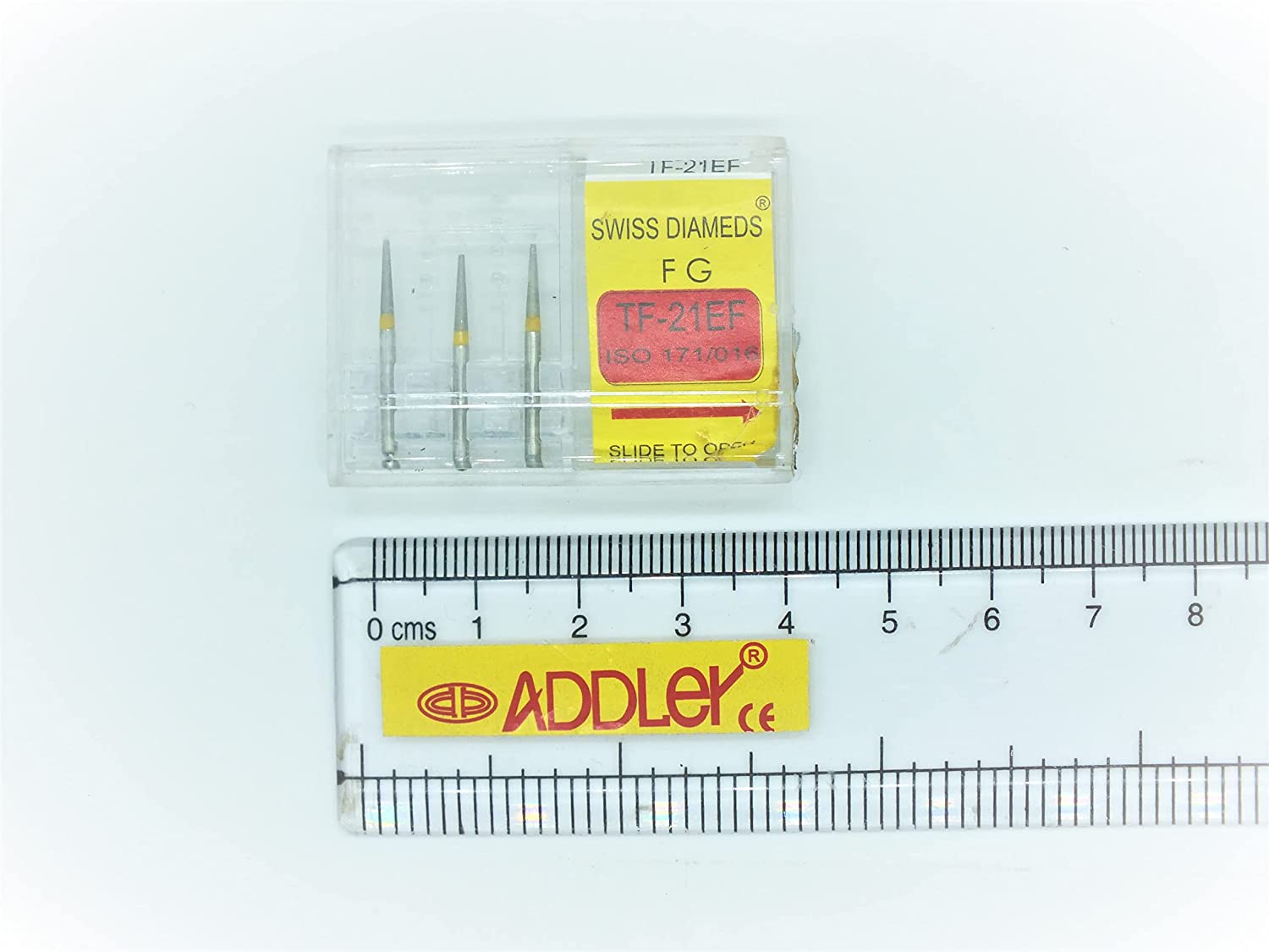 SWISS DIA DENTAL FG DIAMOND COATED BURS TF-21EF & BC-S43 HIGH SPEED 2 PACK OF 6 BURS TOTAL.