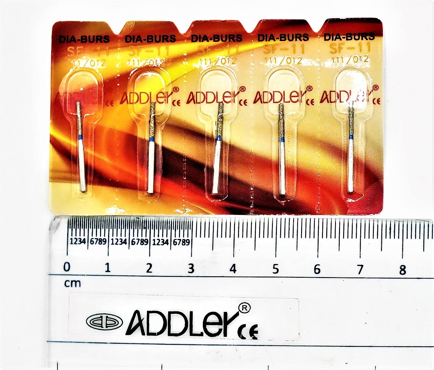 ADDLER DENTAL HIGH SPEED TF20 & SF11 FG AIR ROTOR DIA BURS. DIAMOND GRAINS FOR HIGH SPEED ROTOR. PACK OF 5 BURS