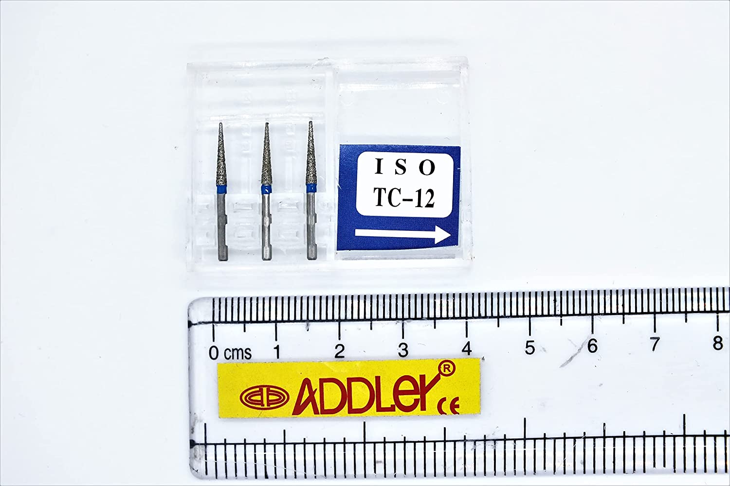 DENTAL SWISS DIA TR11EF, TC12 HIGH SPEED BURS FG DIAMOND COATED 2 PACK OF 6 BURS TOTAL.