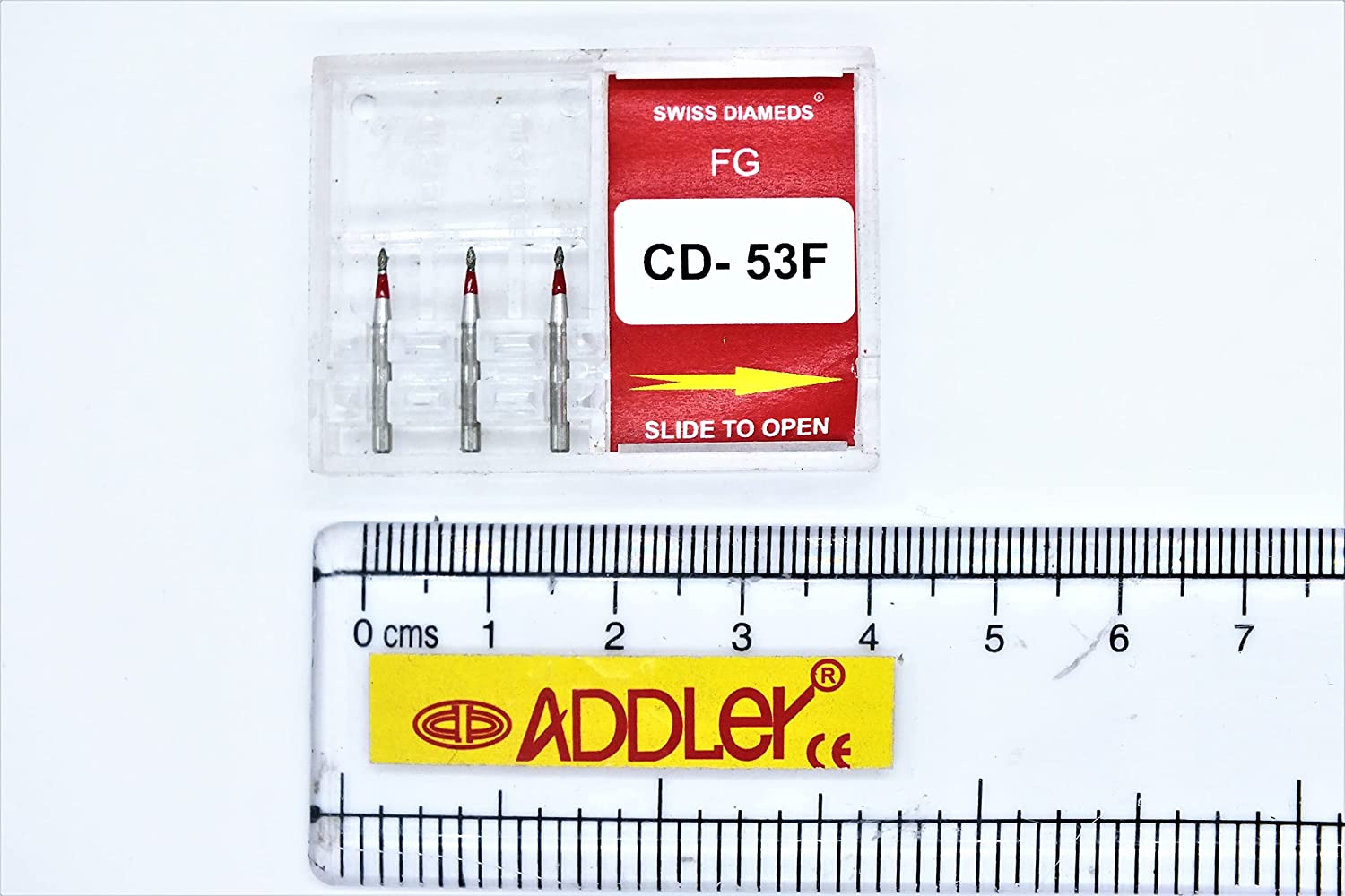 DENTAL DIAMOND COATED BURS TR14 & CD53F FG SWISS DIA HIGH SPEED 2 PACK OF 6 BURS TOTAL.