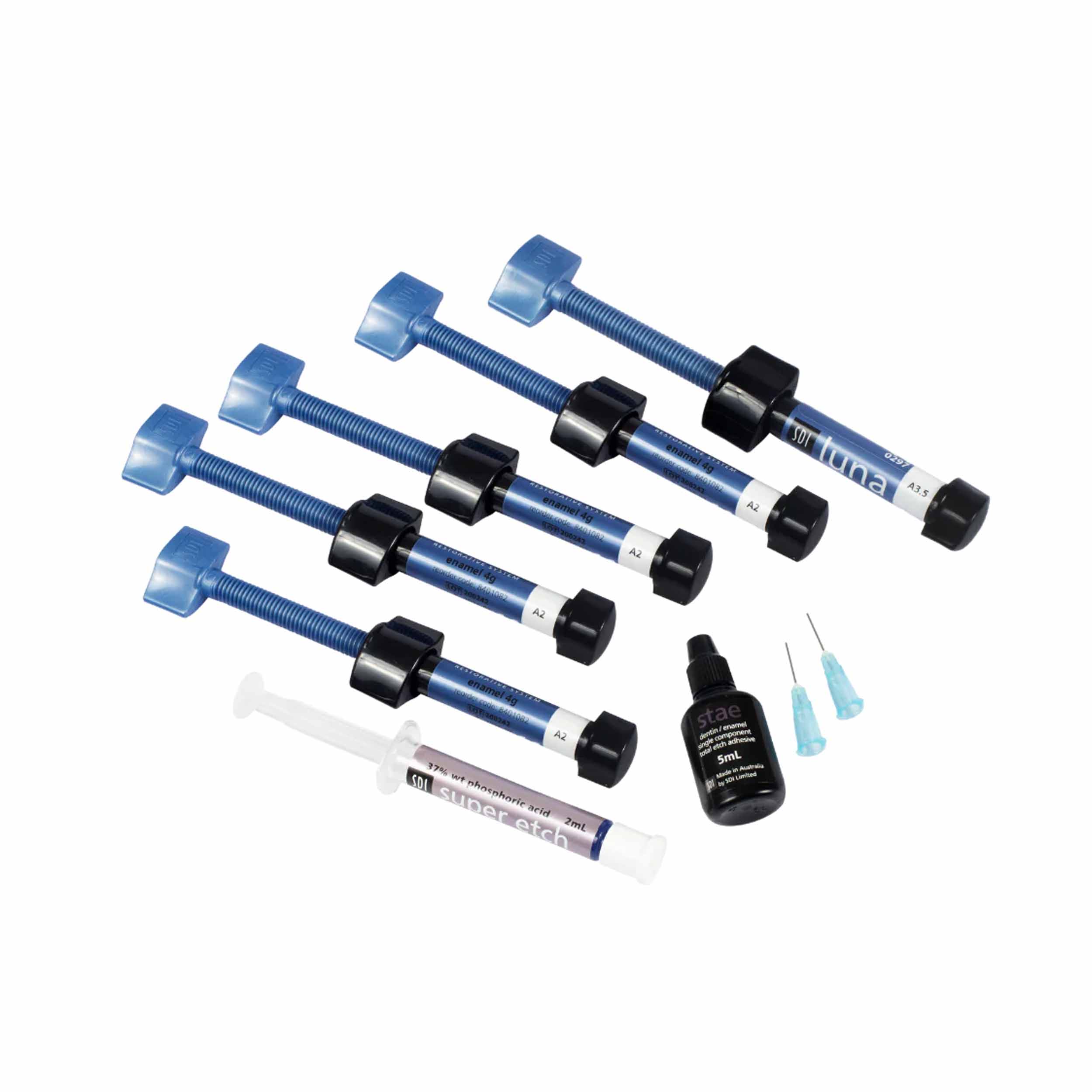 SDI Luna Kit - Nano Hybrid Composite With Bonding Agent 5 Syringes