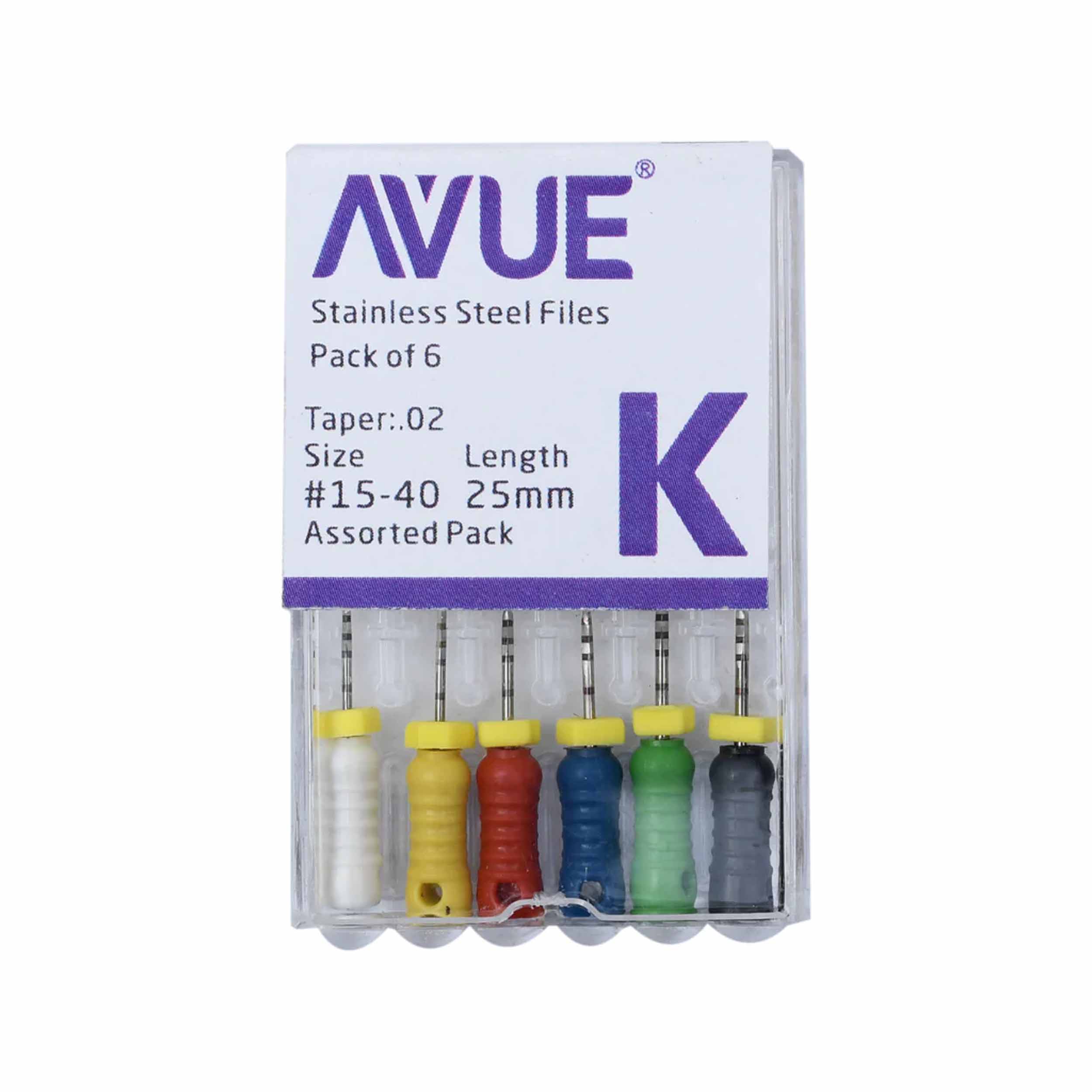 K Files - Stainless Steel Hand Files 20 25mm