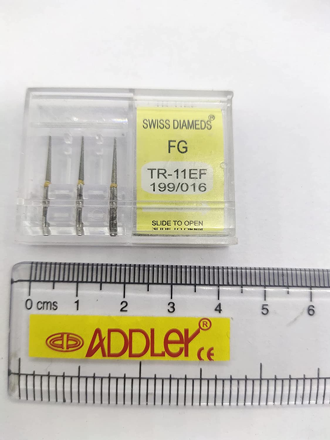 DENTAL SWISS DIA BURS WR-31F, TR-11EF FG DIAMOND COATED HIGH SPEED 2 PACK OF 6 BURS TOTAL