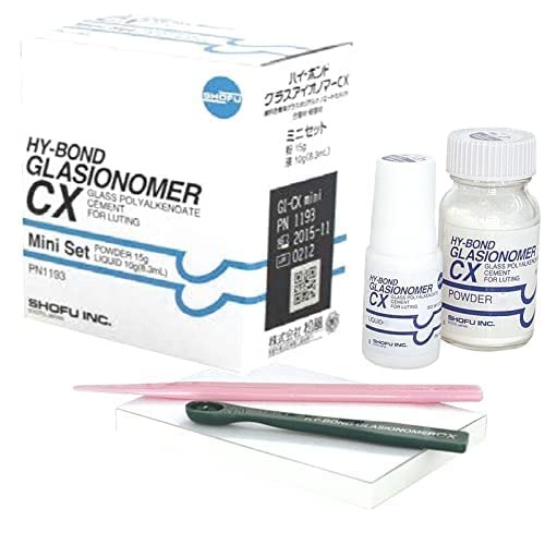 Shofu Hy-Bond GlasIonomer CX Glass Ionomer Luting Cement Mini Set 15gm